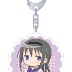 Puella Magi Madoka Magica Acrylic Key Chain Akemi Homura One-Piece Dress